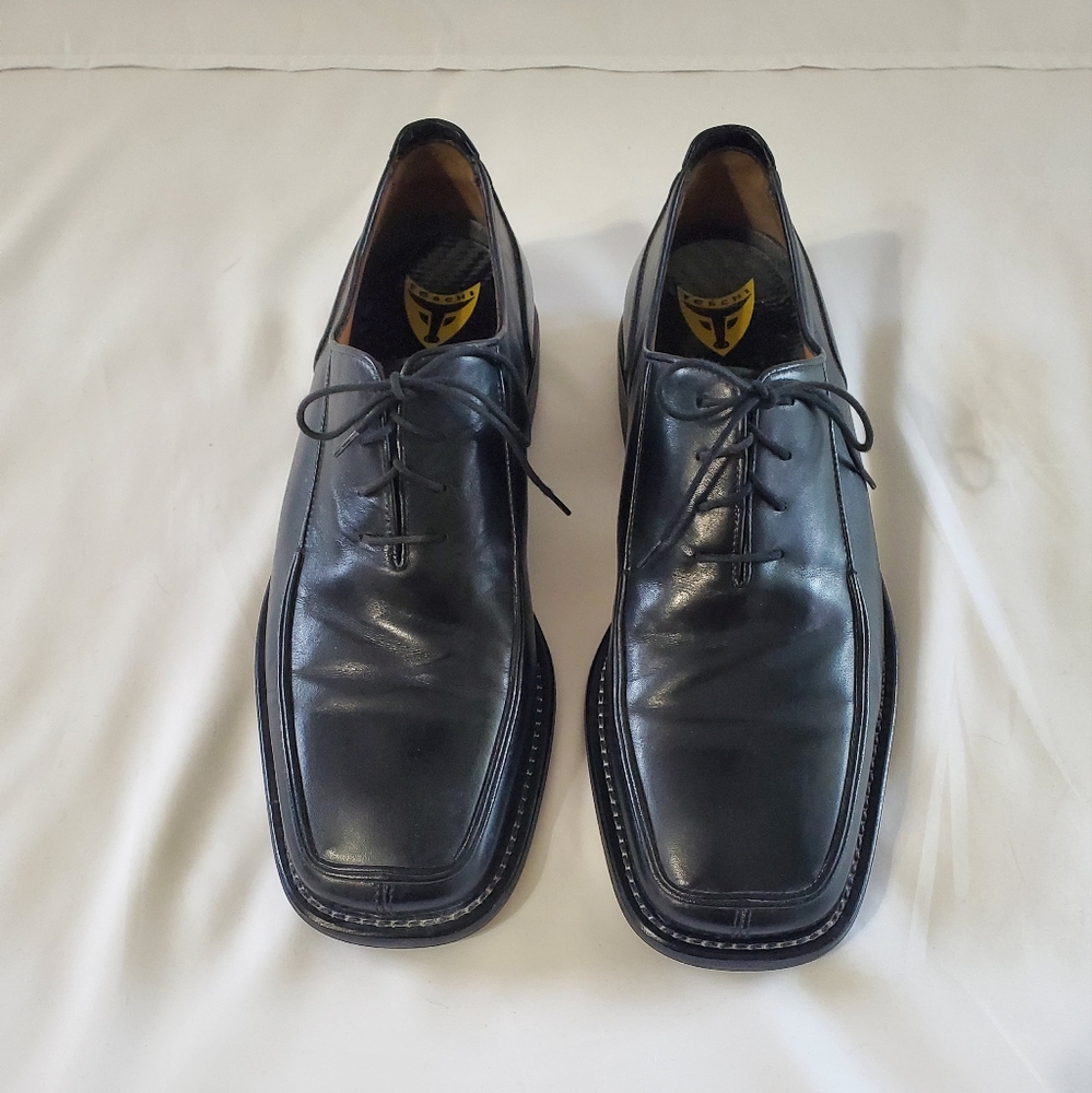 Luxury Toschi Made in Italy Mens Leather Shoes. Size 8 1/2. Pristine Condition!